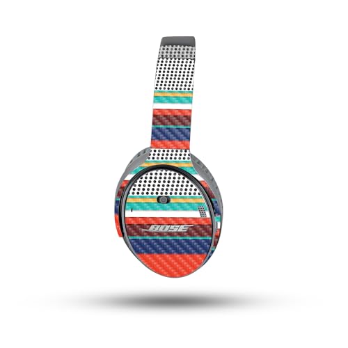 Image of MightySkins Carbon Fiber Skin Compatible with Bose QuietComfort 35 II Headphones Protective, Durable Textured Carbon Fiber Finish | Easy to Apply, Remove, and Change Style