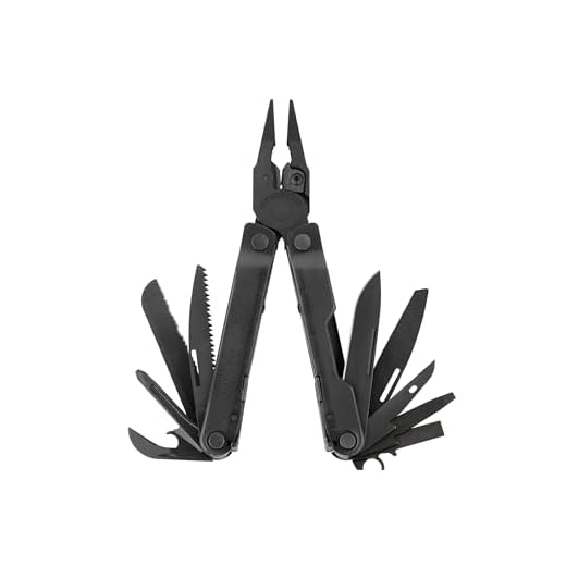 LEATHERMAN, Rebar Multitool with Premium Replaceable Wire Cutters and Saw, Black with MOLLE Sheath
