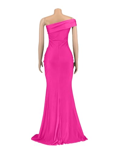 Image of Womens Off Shoulder Sexy V Neck High Split Long Maxi Dress, Formal Cocktail Party Evening Gown Mermaid Dress