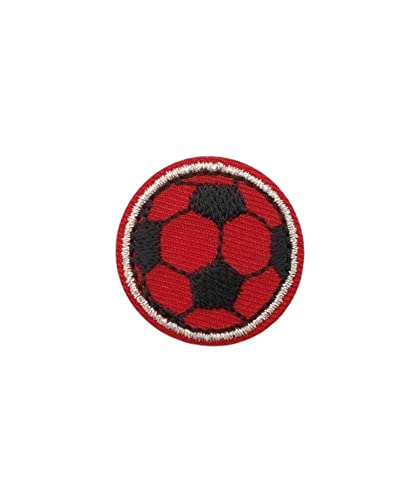 3x3 Cm, prezzo per pezzo Applicazione Toppa Patch Ricamo Pallone Termoadesiva Tessuto Sport Squadre Calcio 3 Cm - Milan