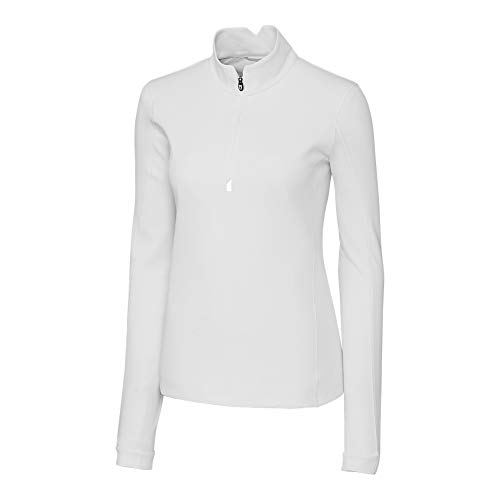 Image of Cutter & Buck womens Moisture Wicking Upf 50+ Stretch Traverse Half Zip PulloverPullover Sweater