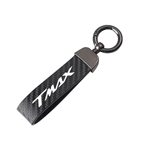 SXHM Porte-clés De Moto pour Yamaha T Max 530 2012-2015 Tmax 500 T-Max 560 Tmax560 Clé De Moto Porte-clés en Fibre De Carbone (Couleur : Noir, Size :...