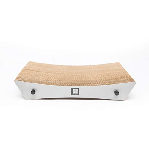Gatomoderno Arranhador para Gatos de Papelão Kraft, Cama para Gatos, Brinquedo para Gatos, Modelo Br