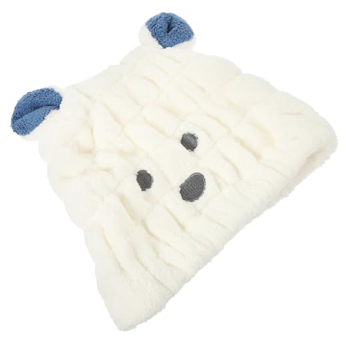 Veemoon Cuffia Asciugatura Capelli in Morbido Fleece Cappello Avvolgente Cartoon per Capelli Bagnati Asciugamano Testa Leggero e Compatto per Casa e Viaggio Protezione Orecchie