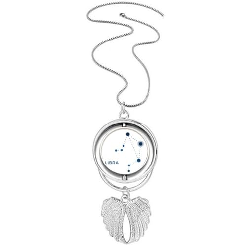 Collier pendentif ailes d'ange signe du zodiaque cadeau anniversaire
