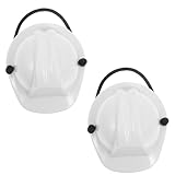 Besportble Mini Bauhelm FüR Haustiere Und Puppen 2 StüCk Kompakter Schutzhelm Mit Verstellbarem Federband Leicht Und Sicher FüR AußEnaktivitäTen Und Spielspaß