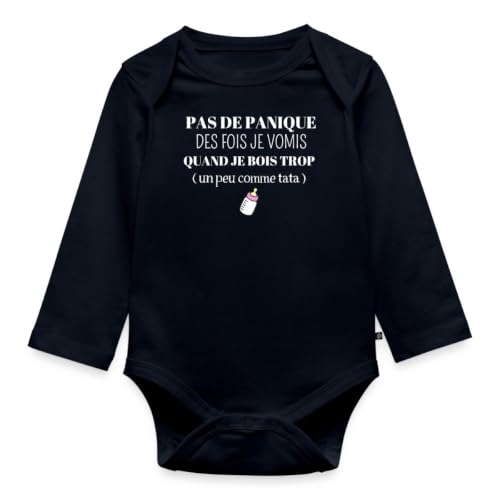 Body bébé humour Pas de Panique Tata pour annonce grossesse en famille
