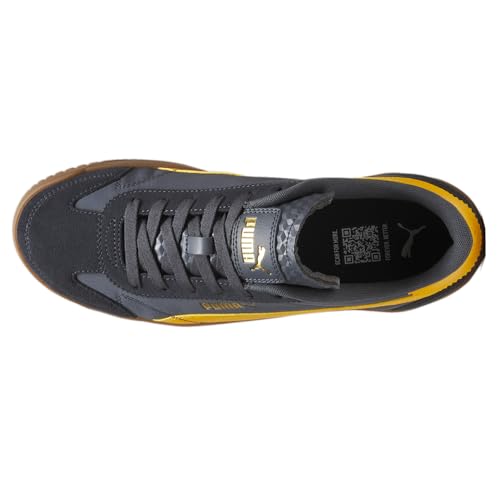 PUMA Mens Club 5V5 Lux Og Lace Up Sneakers Shoes Casual - Grey, Yellow4