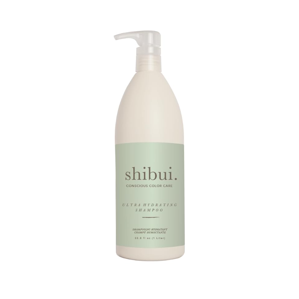 SHIBUI Conscious Color Care Ultra Hydrating Shampoo with Camellia & Lemongrass Oils - Silicone Free for Healthy and Clean Hair Medium to Coarse Fl Oz