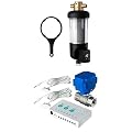 iSpring WSP50ARJ, NSF Certified, Spin-Down Sediment Water Filter, Large Capacity, Reusable with Touch-Screen Auto Flushing Module with Automatic Water Leak Detector and Shut-Off System