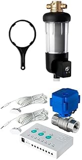 iSpring WSP50ARJ, NSF Certified, Spin-Down Sediment Water Filter, Large Capacity, Reusable with Touch-Screen Auto Flushing Module with Automatic Water Leak Detector and Shut-Off System