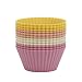 Silicone Baking Cups, SAWNZC Jumbo Cupcake Liners Large 3.54 inch Resusable Muffin Cups Non-stick Muffin Liners Cupcake Baking Cups Stand Alone Cupcake Holder, 12Packs in 6 Rainbow Colors