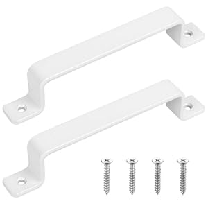 Haochen Weiß Gusseisen Türgriffe 2er-Set