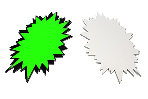 Bright Ideas Fluoreszierende Blitze, Größe des Blitzes: ca. 22,8 x 15 cm, 25 Stück, verschiedene Farben, ideal für den auffälligen Ladenhandel und Preisschilder. BI0117