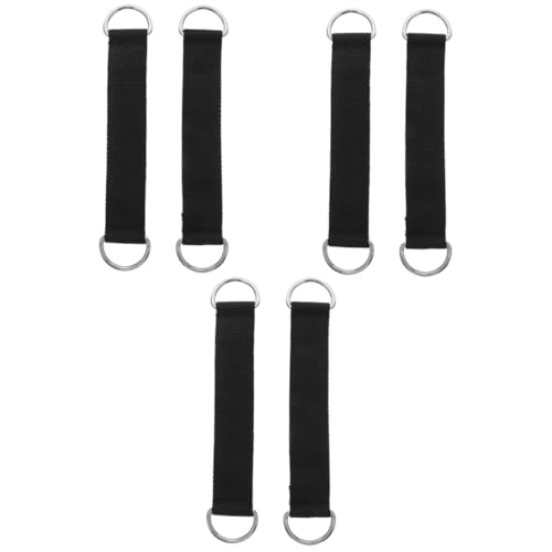 BESPORTBLE 6個 プーリースト strap アウトドアアクセサリー 寝室のトレーニングギア ロープ ベビーハンガー 滑車 プーリー吊り下げスト ぶら下げスト ポリエステル