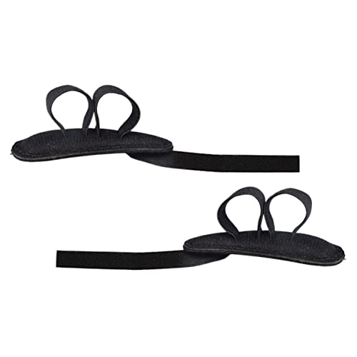 WRITWAA 2pcs Toe Orthosis Support Pads Protectors Women Separator Toe Supplies Toe Cushions Toe Protector for Feet Covers for Women Big Toe Protectors Black