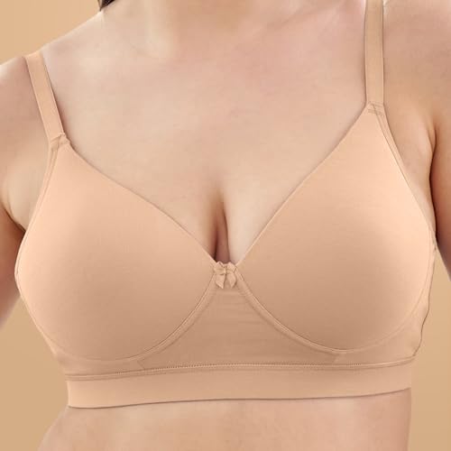 Image of MAASHIE M5505 Women's Padded Foam Cups Full Coverage Non Wired T-Shirt Bra