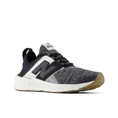 New Balance Women's Fresh Foam X Cruz Artisan V3 Running Shoe, Black/Sea Salt/Phantom, 9 M