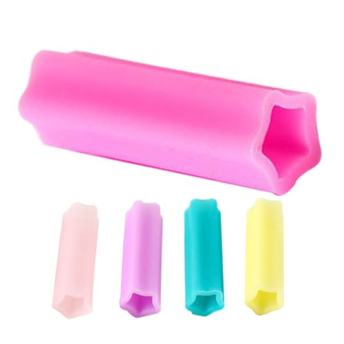 HONMEET Fundas Protectoras De Silicona Para Tijeras De Manicura y Cortacutículas, 5 Unidades, Tamaño Estándar, Antideslizantes y Seguras, Para Cuidado Profesional y Doméstico