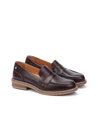 Image of PIKOLINOS Aldaya W8J-3541 Women's Loafers - Premium Calfskin Leather Slip-On - Lightweight Comfort, Removable Insole, Medium & Wide Width Ergonomic Everyday Support