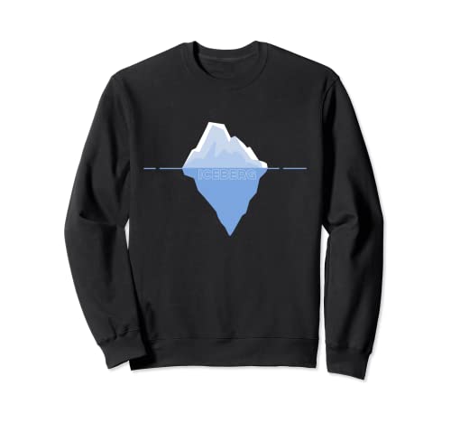 Iceberg Floating in Water Ice Berg Grafik Sweatshirt