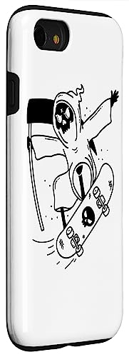 Iphone Se (2020) / 7 / 8 Funny Grim Reaper Skateboarding Gifts Men Women Kids Case #TOP2