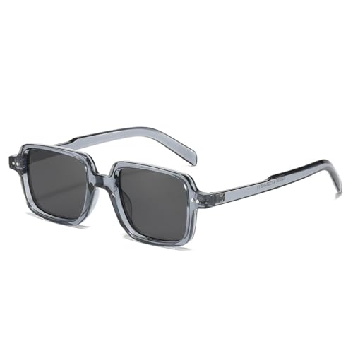 Lunettes de soleil vintage rivets monture punk verres transparents dégradés UV400 mixte