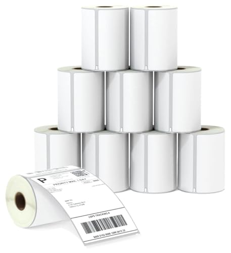 BETCKEY - Compatible DYMO 1744907 (4" x 6") Shipping Labels, Perforated, Compatible with DYMO Labelwriter 4XL Rollo & Zebra, NOT Fit 5XL [10 Rolls/2200 Labels] image 6