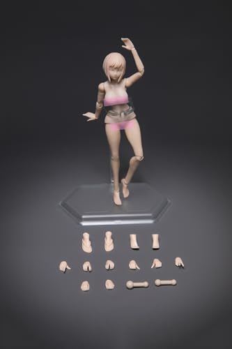 Image of Fremego 1 /12 Scale Female Action Figure,Joint Flexible Plump Body Figure