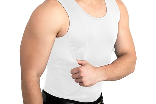 Concealed Carry Holster Tank Top | Quick Access Open Pocket with Large Storage | Mens Tank Top3
