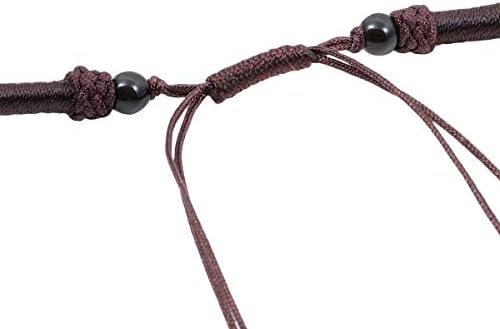 SUNYIK Natural Agate Slice Stone Pendant with Chain for Women, Healing Crystal Necklace for Men, Adjustable 17"-29" Strand