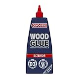 EVO-STIK Wood Glue - Exterior, Weatherproof, Extra Strong, Fast Setting, Suitable For All Wood Types, Dries Clear, 1L