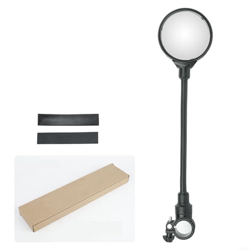 Adjustable for Bike Mirror for Cycling Safety with 360 Degree View, Convex Rearview Mirror for Handlebar, Fits Round Tube Diameter 15-32mm