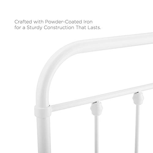 Modway MOD-6152-WHI Sage Twin Metal Headboard, White by Modway - Used condition - Image 4