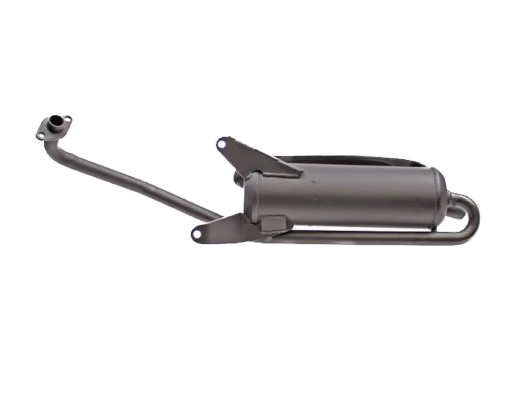 Auspuff passend für Sym Mio 50, Peugeot Tweet, Speedfight 3 & 4, Vivacity 50ccm 4-Takt | Hochwertiger Ersatzauspuff mit optimalem Sound passend für 50ccm 4-Takt Roller