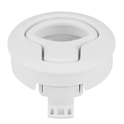 Flush Pull Latch, Universal Plastic Flush Pull Hatch Latch Slam Latch for 1.8inch RV and Yatchs (White)(white) - Image 3