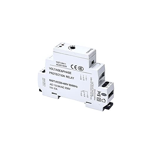 Relais protection défaillance phase triphasé rail Din AC220-480V 5A - 3