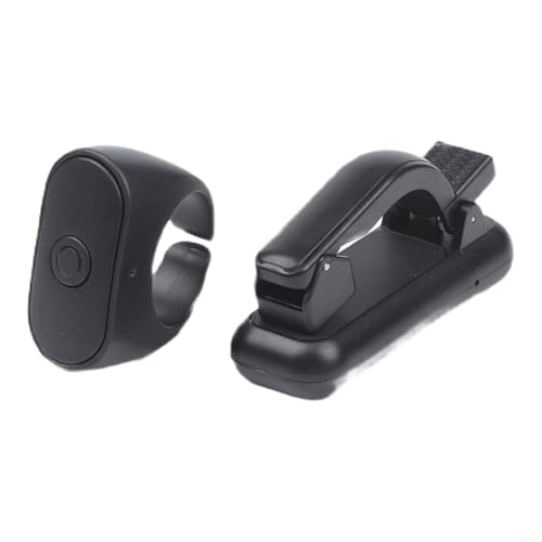MIKMLYZE eBook Page Clicker - Mando a distancia para Kindle, 2.4 GHz, manos libres, inalámbrico, para girador con alcance de 10 m, asistente de lector compacto recargable USB-C para fotos con un solo