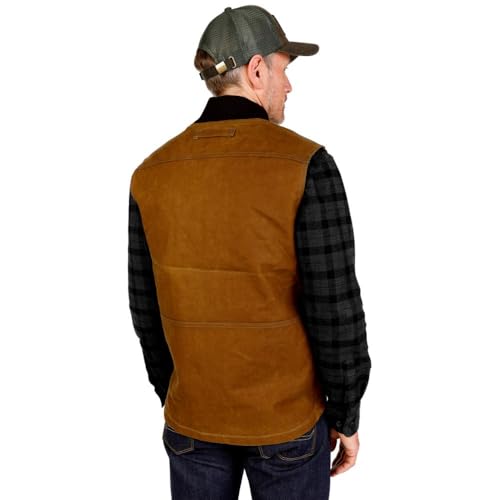 Filson Men's Tin Cloth Insulated Work Vest - Dark Tan2