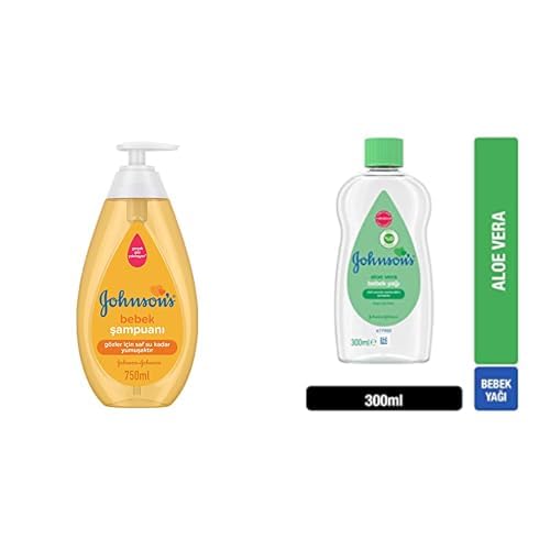 Johnson’s Baby Shampoo 750ml + Johnson’s Aloe Vera Baby Oil 300ml (2’li Set)