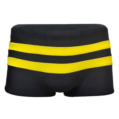 Men's Solid Swim Brief Swimsuit Swimming Trunk Swim Shorts Swimwear Elastic Waist