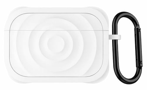 Image of Case Cover Compatible with Apple AirPods 4 (Earbuds Not Included) (Wave Pattern White)