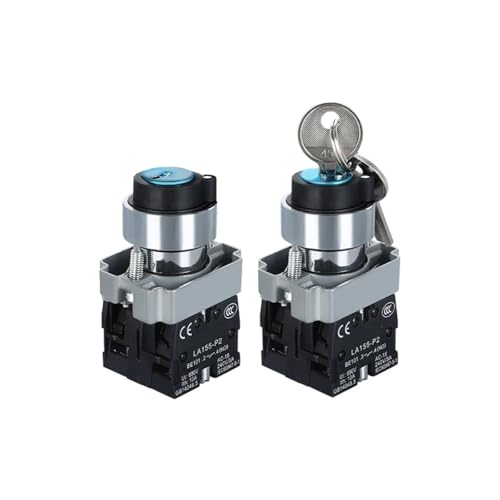 Bouton de sélection à clé XB2-BG33 avec commutateur 3 positions 2NO