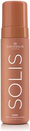 COCOSOLIS SOLIS Dark Autoabbronzante per viso e corpo, mousse per unabbronzatura naturale e di lunga durata, con DHA vegetale (200 ml)