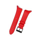 EMAIGlPO Cinturini in silicone adatti for Hamilton Watch Belt Adventure Series H246551 H246150 adatti for Elvis Presley Black Man Strap 25mm(Red-Black)