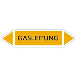 Fassbender-Druck Warnzeichen Gasleitung FL-101-10 Stück