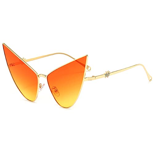 Triangle Sunglasses for Women Oversized Cat Eye Sunglasses Pointy Glasses Men Party Prom Y2K Sunglasses2