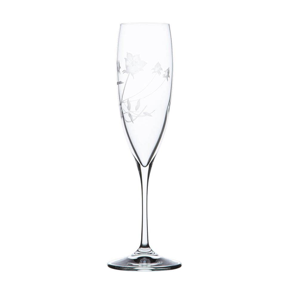 ARNSTADT KRISTALL Sektglas Champagneglas Liane clear (23,8 cm) - Kristallglas mundgeblasen · von Hand geschliffen · Handmade in Germany