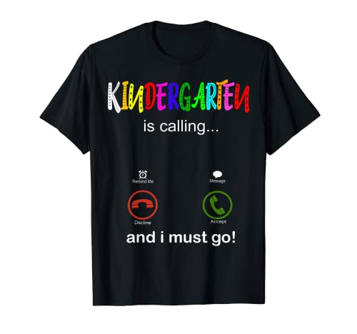 Kindergarten sta chiamando insegnante regalo studente torna a scuola Maglietta