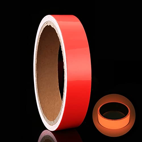 Glow in The Dark Tape,Luminous Tape Stage Home Decoration,Home Stairs, Walls, Steps, Exit Signs(16.4 Ft x 0.79inch, Silver red) Glow in The Dark Tape,Luminous Tape Stage Home Decoration,Home Stairs, Walls, Steps, Exit Signs(16.4 Ft x 0.79inch, Silver red)